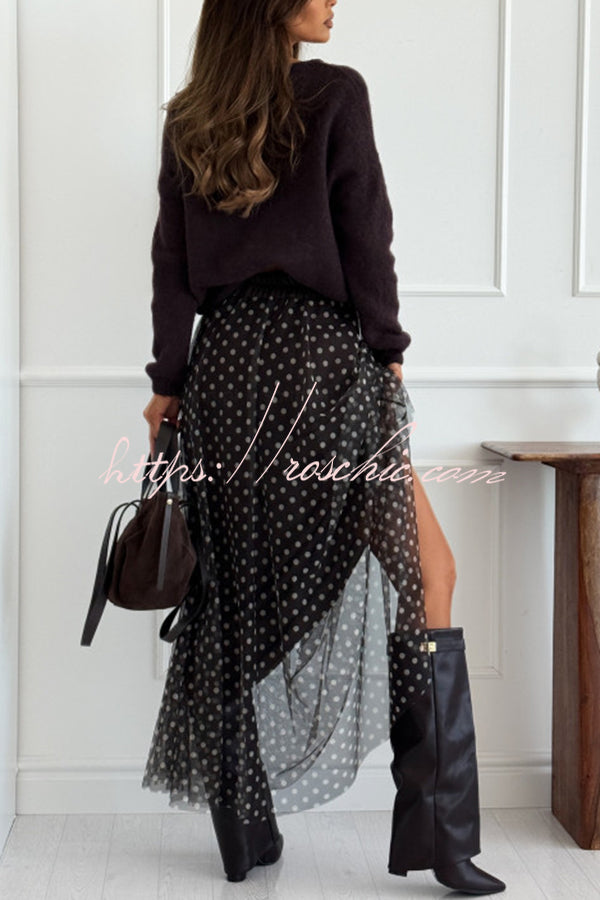 Timeless Treasures Knit Crew Neck Long Sleeve Relaxed Sweater