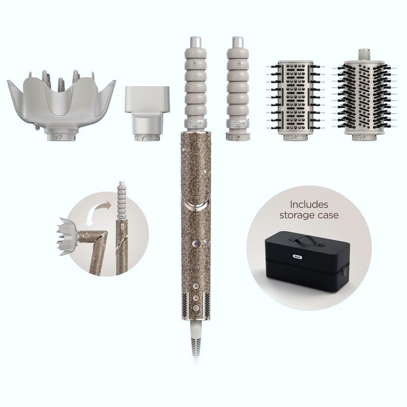 (BUY 1 GET 2 FREE) Champagne Diamond 5-in-1 Air Styler + FREE Hairstyles Guide